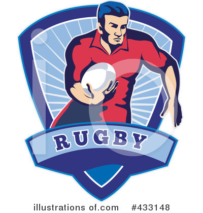 Royalty-Free (RF) Rugby Clipart Illustration by patrimonio - Stock Sample #433148