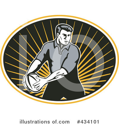 Royalty-Free (RF) Rugby Clipart Illustration by patrimonio - Stock Sample #434101