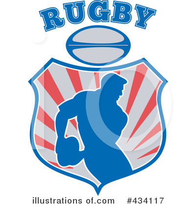 Royalty-Free (RF) Rugby Clipart Illustration by patrimonio - Stock Sample #434117