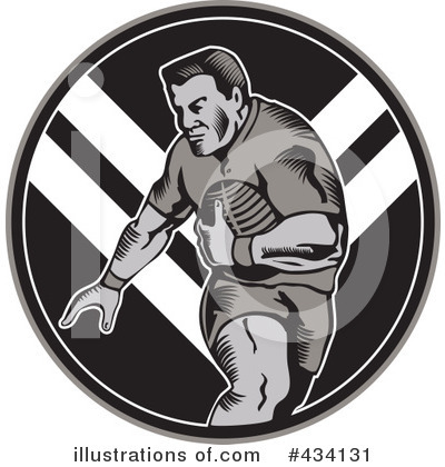 Royalty-Free (RF) Rugby Clipart Illustration by patrimonio - Stock Sample #434131