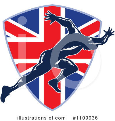 Royalty-Free (RF) Runner Clipart Illustration by patrimonio - Stock Sample #1109936