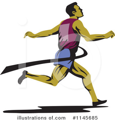 Royalty-Free (RF) Runner Clipart Illustration by patrimonio - Stock Sample #1145685