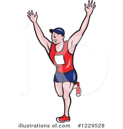 Royalty-Free (RF) Runner Clipart Illustration by patrimonio - Stock Sample #1229528