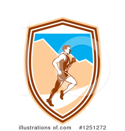 Royalty-Free (RF) Runner Clipart Illustration by patrimonio - Stock Sample #1251272