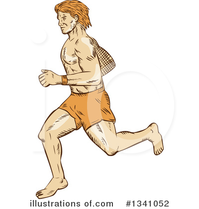Royalty-Free (RF) Runner Clipart Illustration by patrimonio - Stock Sample #1341052