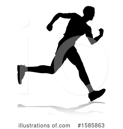 Royalty-Free (RF) Runner Clipart Illustration by AtStockIllustration - Stock Sample #1585863