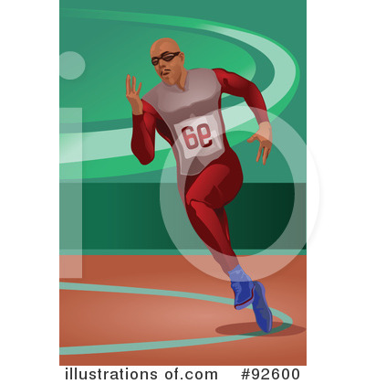 Royalty-Free (RF) Runner Clipart Illustration by mayawizard101 - Stock Sample #92600