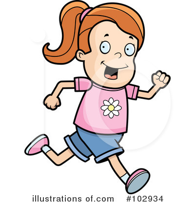 Royalty-Free (RF) Running Clipart Illustration by Cory Thoman - Stock Sample #102934