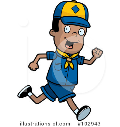 Royalty-Free (RF) Running Clipart Illustration by Cory Thoman - Stock Sample #102943