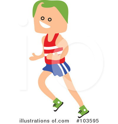 Royalty-Free (RF) Running Clipart Illustration by Prawny - Stock Sample #103595