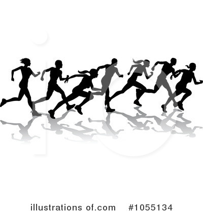 Royalty-Free (RF) Running Clipart Illustration by AtStockIllustration - Stock Sample #1055134