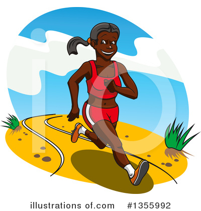 Jogging Clipart #1355992 by Vector Tradition SM