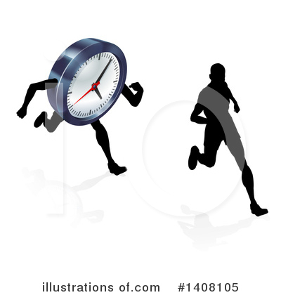 Royalty-Free (RF) Running Clipart Illustration by AtStockIllustration - Stock Sample #1408105
