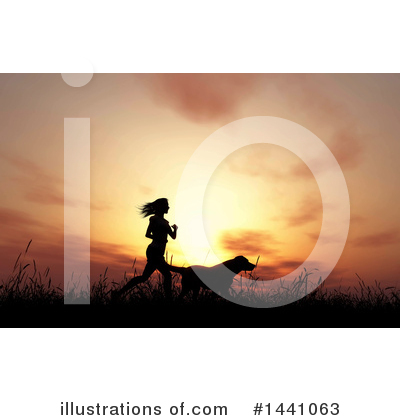 Royalty-Free (RF) Running Clipart Illustration by KJ Pargeter - Stock Sample #1441063