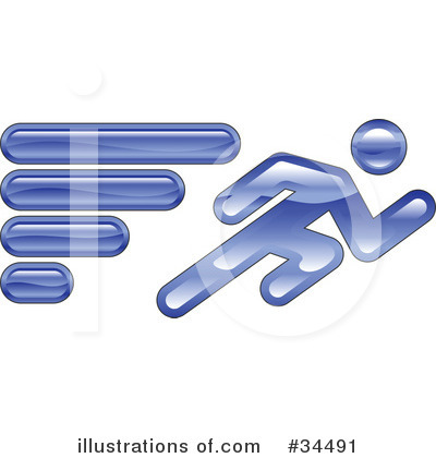Royalty-Free (RF) Running Clipart Illustration by AtStockIllustration - Stock Sample #34491