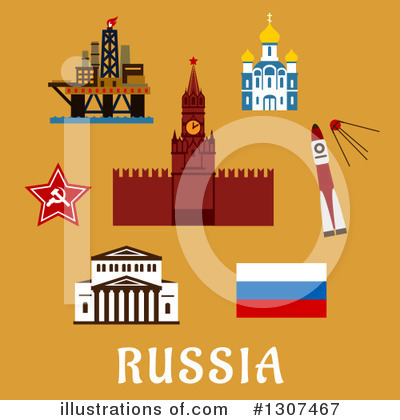 Royalty-Free (RF) Russia Clipart Illustration by Vector Tradition SM - Stock Sample #1307467