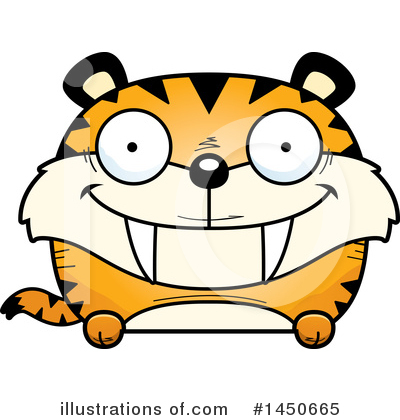 Royalty-Free (RF) Saber Tooth Tiger Clipart Illustration by Cory Thoman - Stock Sample #1450665