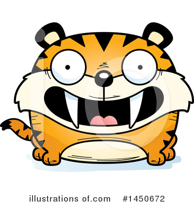 Royalty-Free (RF) Saber Tooth Tiger Clipart Illustration by Cory Thoman - Stock Sample #1450672