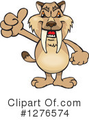 Saber Toothed Tiger Clipart #1276574 by Dennis Holmes Designs