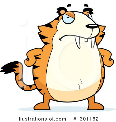 Sabertooth Tiger Clipart #1301162 by Cory Thoman