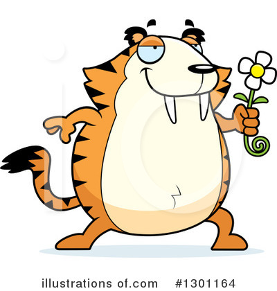 Sabertooth Tiger Clipart #1301164 by Cory Thoman