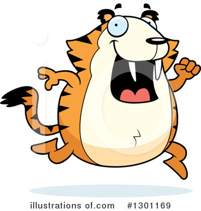 Saber Toothed Tiger Clipart #1301169 by Cory Thoman