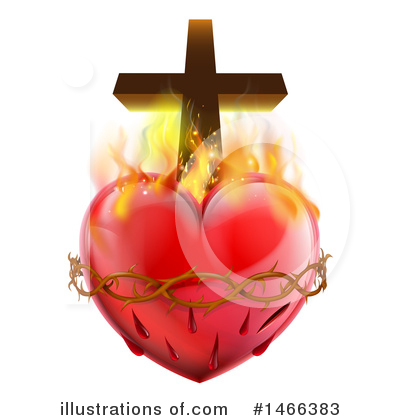 Royalty-Free (RF) Sacred Heart Clipart Illustration by AtStockIllustration - Stock Sample #1466383
