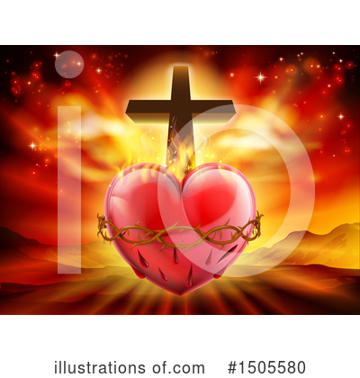 Crucifix Clipart #1505580 by AtStockIllustration
