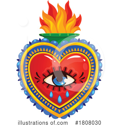 Sacred Heart Clipart #1808030 by Vector Tradition SM
