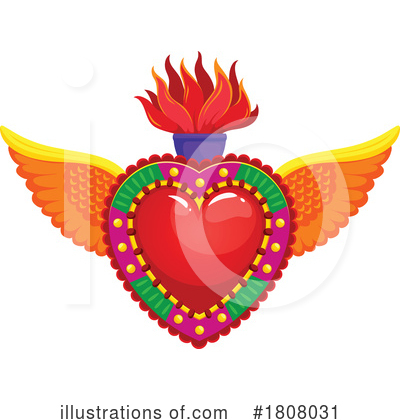 Royalty-Free (RF) Sacred Heart Clipart Illustration by Vector Tradition SM - Stock Sample #1808031