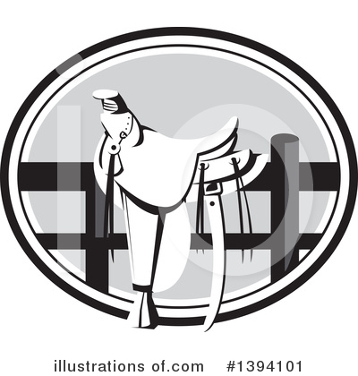 Royalty-Free (RF) Saddle Clipart Illustration by patrimonio - Stock Sample #1394101