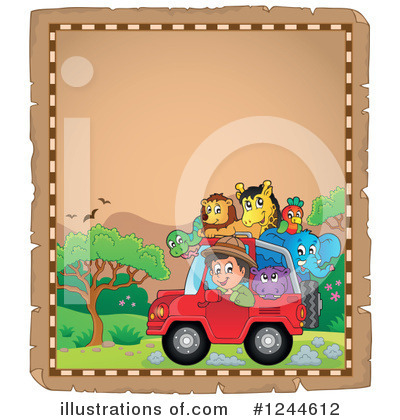 Royalty-Free (RF) Safari Clipart Illustration by visekart - Stock Sample #1244612