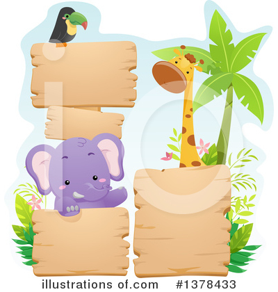 Elephants Clipart #1378433 by BNP Design Studio