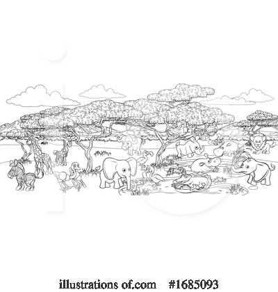 Royalty-Free (RF) Safari Clipart Illustration by AtStockIllustration - Stock Sample #1685093