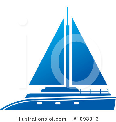 Royalty-Free (RF) Sailboat Clipart Illustration by Lal Perera - Stock Sample #1093013