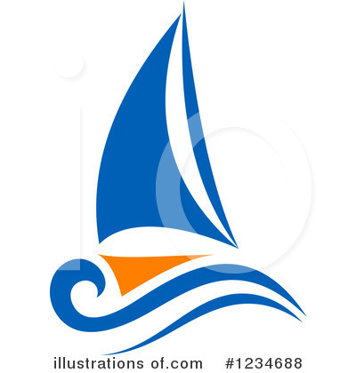 Sailboat Clipart #1234688 by Vector Tradition SM