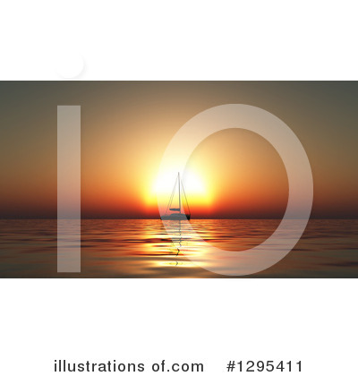Royalty-Free (RF) Sailboat Clipart Illustration by KJ Pargeter - Stock Sample #1295411