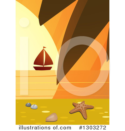Royalty-Free (RF) Sailboat Clipart Illustration by elaineitalia - Stock Sample #1303272