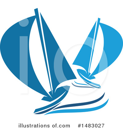 Sailboats Clipart #1483027 by Vector Tradition SM