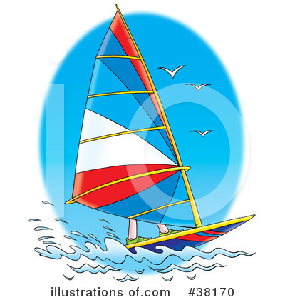 Royalty-Free (RF) Sailboat Clipart Illustration by Alex Bannykh - Stock Sample #38170