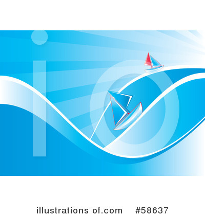 Royalty-Free (RF) Sailboat Clipart Illustration by MilsiArt - Stock Sample #58637