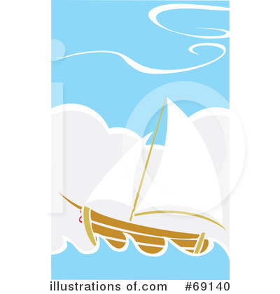 Royalty-Free (RF) Sailboat Clipart Illustration by xunantunich - Stock Sample #69140
