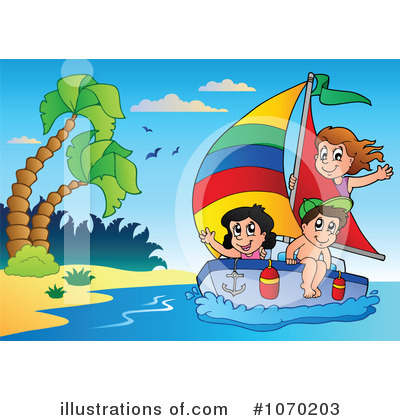 Royalty-Free (RF) Sailing Clipart Illustration by visekart - Stock Sample #1070203