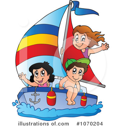 Royalty-Free (RF) Sailing Clipart Illustration by visekart - Stock Sample #1070204