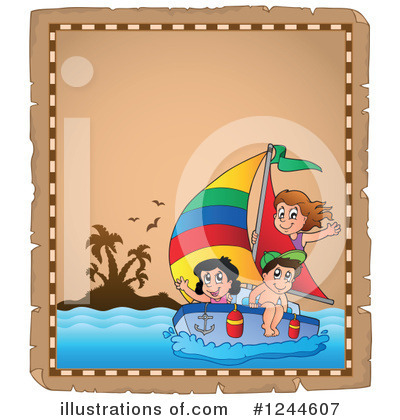 Royalty-Free (RF) Sailing Clipart Illustration by visekart - Stock Sample #1244607