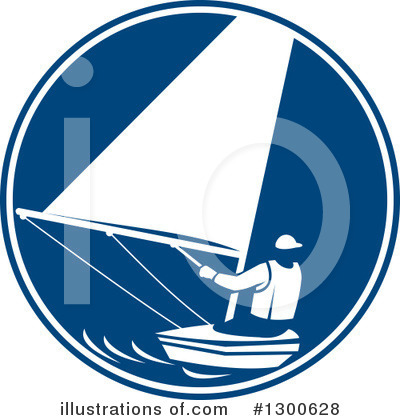 Royalty-Free (RF) Sailing Clipart Illustration by patrimonio - Stock Sample #1300628