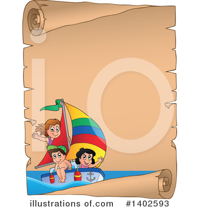 Royalty-Free (RF) Sailing Clipart Illustration by visekart - Stock Sample #1402593