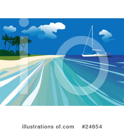 Royalty-Free (RF) Sailing Clipart Illustration by Eugene - Stock Sample #24654