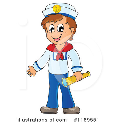 Royalty-Free (RF) Sailor Clipart Illustration by visekart - Stock Sample #1189551