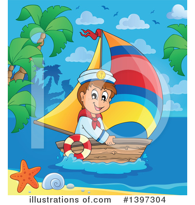 Sailing Clipart #1397304 by visekart